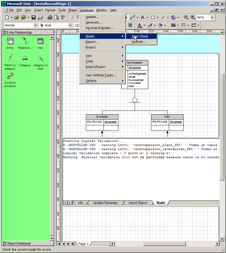 Creating A Database With Visio 2000 Enterprise